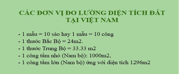 Đổi đơn vị - 1 hecta, 1 sào & 1 công đất bằng bao nhiêu mét vuông