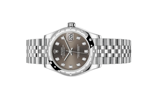 Đồng Hồ Rolex Datejust 31 278344RBR Mặt Số Xám Cọc Số Nạm Kim Cương