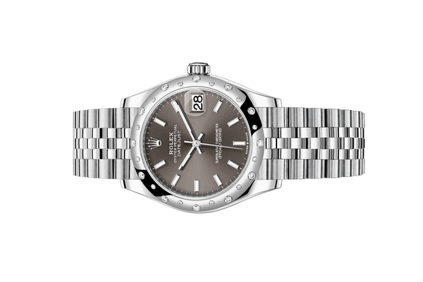 Đồng Hồ Rolex Datejust 31 278344RBR Mặt Số Xám Cọc Số Dạ Quang