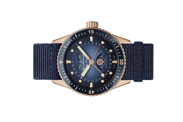 Đồng Hồ Blancpain Fifty Fathoms Bathyscaphe Quantième Complet Phases de Lune 5054-3640-NAOA