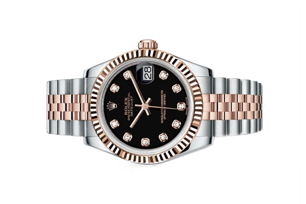 Đồng Hồ Rolex Lady Datejust 178271 Mặt Số Đen