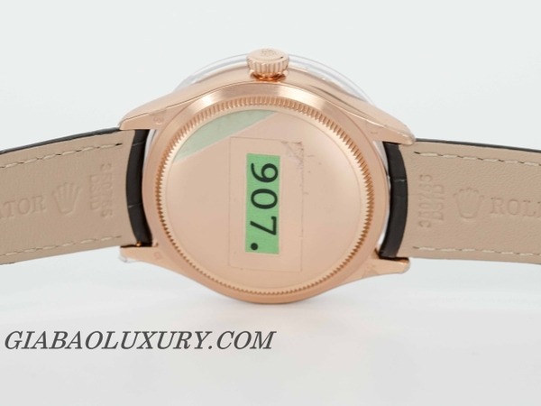 Đồng Hồ Rolex Cellini Dual Time 50525 Mặt Số Đen