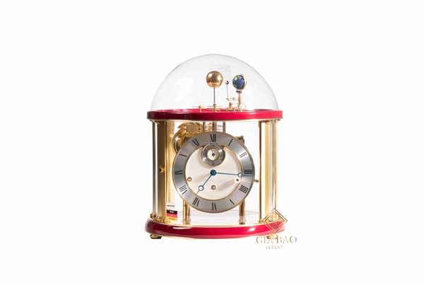 Đồng Hồ Dây Cót Để Bàn Hermle Tellurium 22805V20352 (Red and Brass). HSX: Hermle. Hàng mới 100%