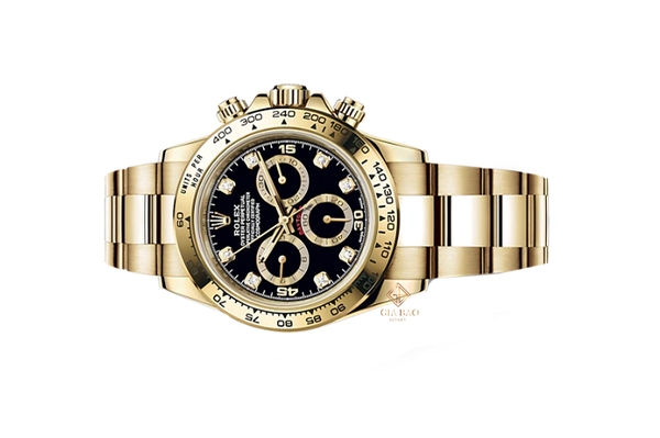 Đồng Hồ Rolex Cosmograph Daytona 116508 Mặt Số Đen Cọc Số Kim Cương (New Model 2021)