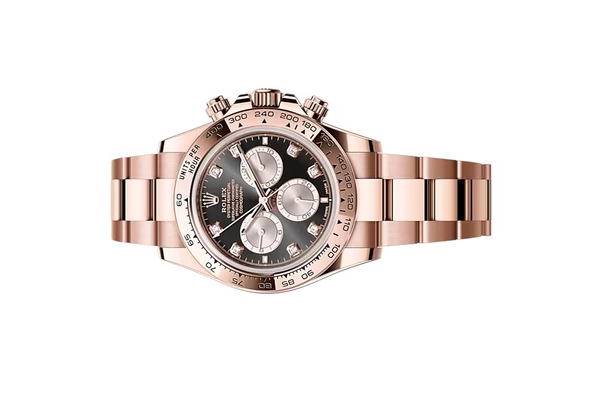 Đồng Hồ Rolex Cosmograph Daytona 126505 Mặt Số Đen Sáng Cọc Số Kim Cương