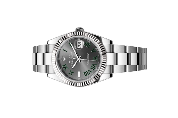 Đồng Hồ Rolex Datejust 41 126334 Mặt Số Wimbledon Dây Đeo Oyster (Like New)