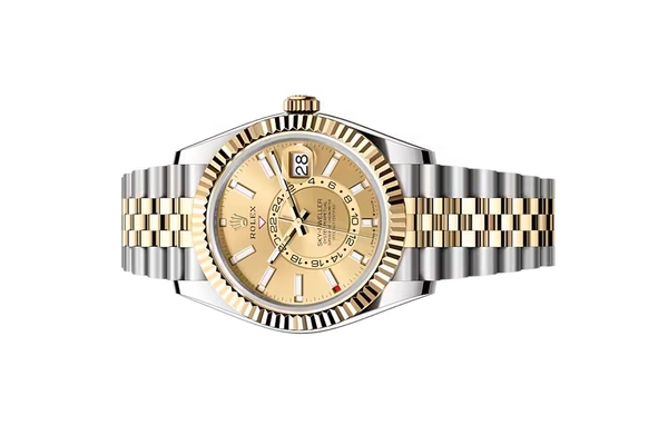 Đồng Hồ Rolex Sky Dweller 336933 Mặt Số Vàng Champagne