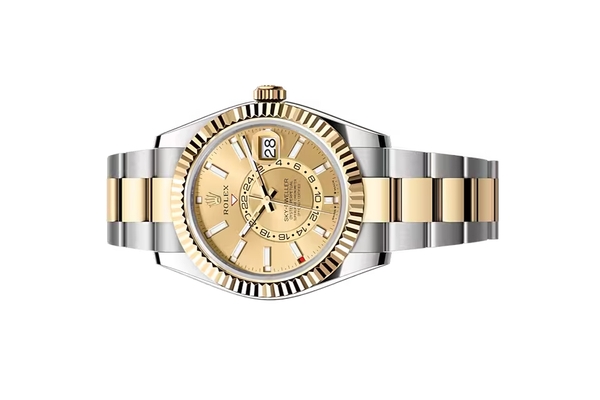 Đồng Hồ Rolex Sky Dweller 336933 Mặt Số Vàng Champagne Dây Đeo Oyster