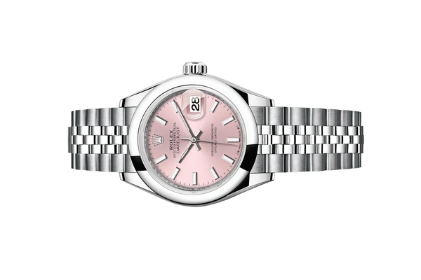 Đồng Hồ Rolex Lady-Datejust 28 279160 Mặt Số Hồng Cọc Số Dạ Quang