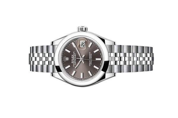 Đồng Hồ Rolex Lady-Datejust 28 279160 Mặt Số Xám Cọc Số Dạ Quang