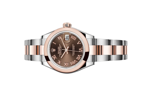 Đồng Hồ Rolex Lady-Datejust 279161 Mặt Số Chocolate Cọc Số La Mã Dây Đeo Oyster