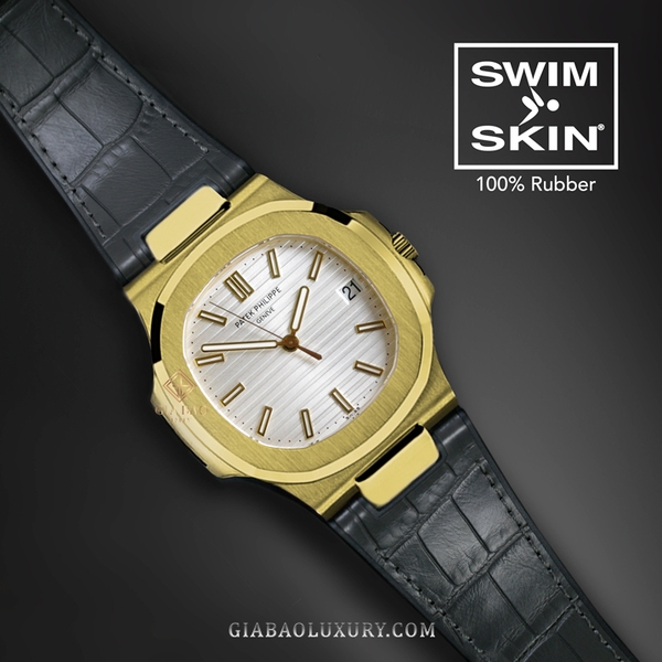 Dây Rubber B SwimSkin® Da Cá Sấu cho Patek Philippe Nautilus 5711