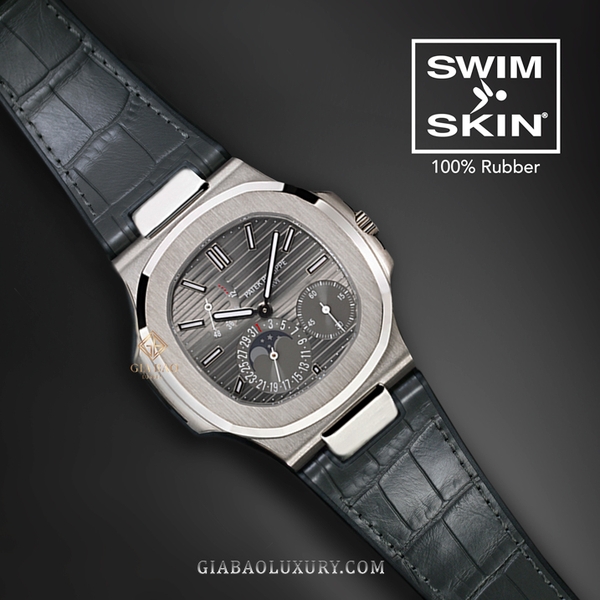 Dây Rubber B SwimSkin® Da Cá Sấu cho Patek Philippe Nautilus 5712