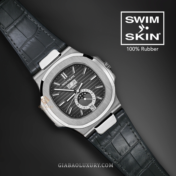 Dây Rubber B SwimSkin® Da Cá Sấu cho Patek Philippe Nautilus 5726