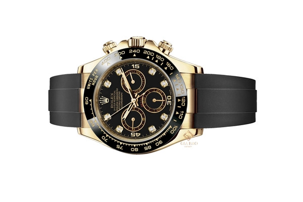 Đồng Hồ Rolex Cosmograph Daytona 116518LN Mặt Số Đen Nạm Kim Cương