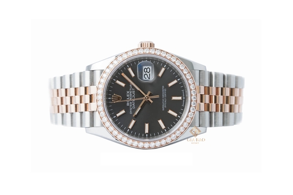 Đồng Hồ Rolex Datejust 36 126281RBR Mặt Số Rhodium Mặt Số Cọc Dạ Quang