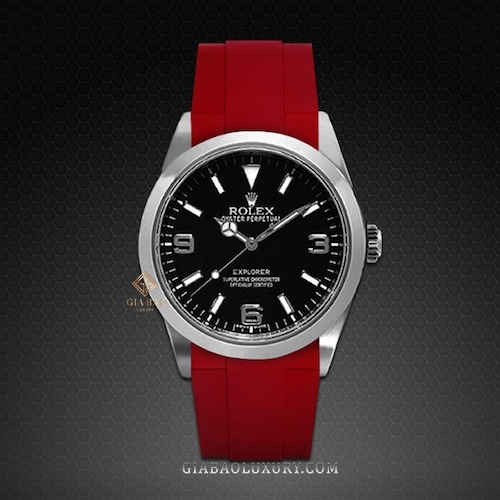 Dây Rubber B Classic Series cho Rolex Explorer I 214270