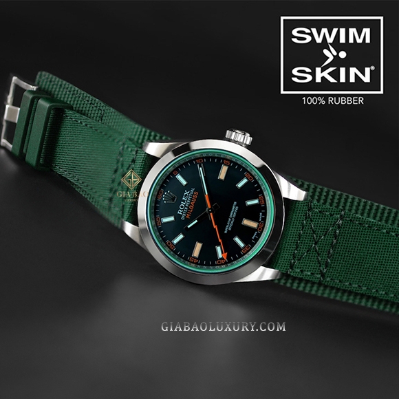 Dây Rubber B Rubber CUFF Series cho Rolex Milgauss 40mm