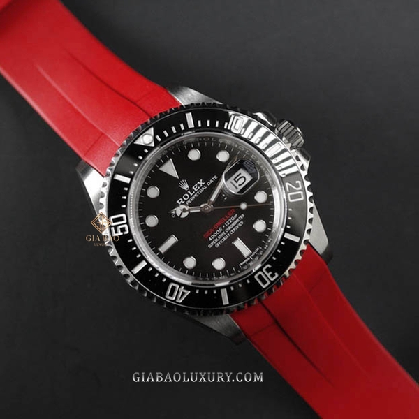 Dây Rubber B Tang Buckle Series cho Rolex Sea-Dweller 126600