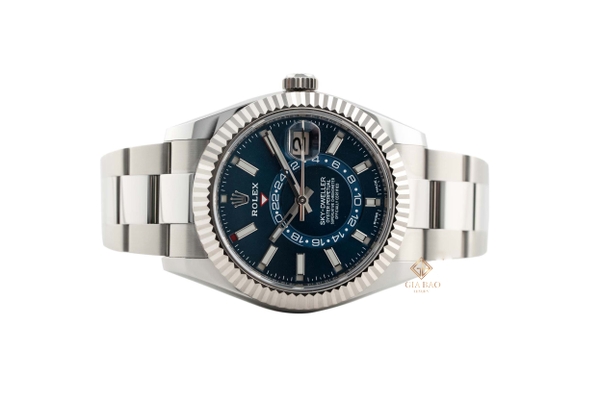 Đồng Hồ Rolex Sky-Dweller 326934 Mặt Số Xanh Dây Oyster