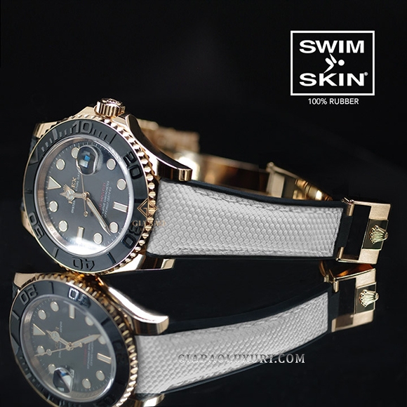 Dây Rubber B SwimSkin® Ballistic cho Rolex Yachtmaster 40mm dây Oysterflex