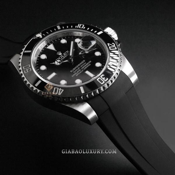 Dây Rubber B Glidelock Edition cho Rolex Submariner Ceramic 126610, 124060, 126613, 126619