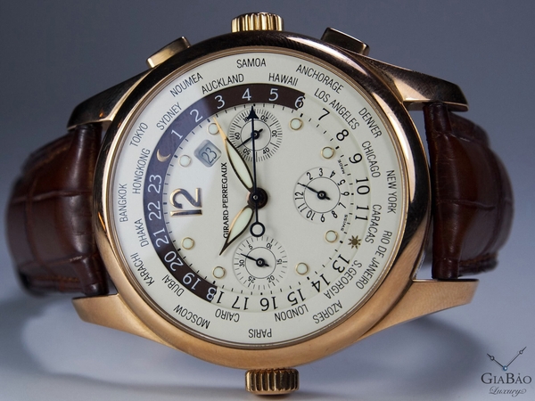 Đồng Hồ Girard-Perregaux World Time Chronograph Gold 18k