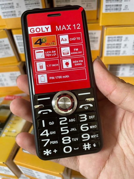 Điện thoại Goly Max 12 - Sóng 4G chuẩn