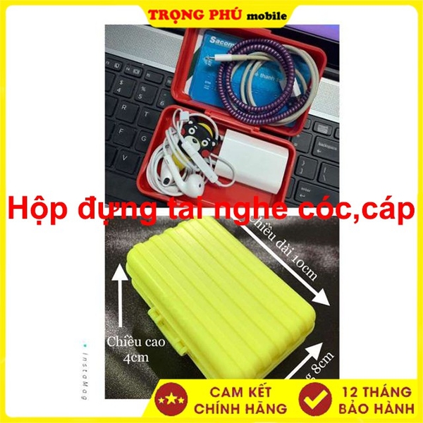 Hộp đựng tai nghe Cốc,cáp kiểu dáng vali mini