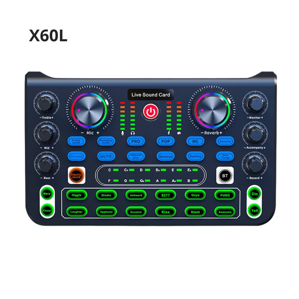 Bộ Sound Card Thu âm X60L Có Autotune, Hiệu ứng Vui Nhộn