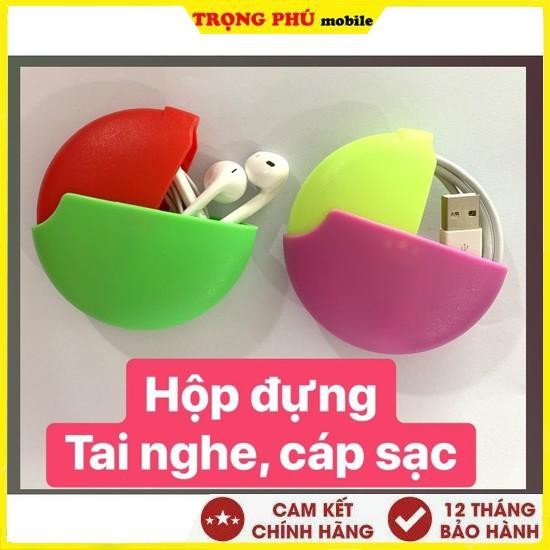 Hộp đựng tai nghe cáp sạc 2 màu