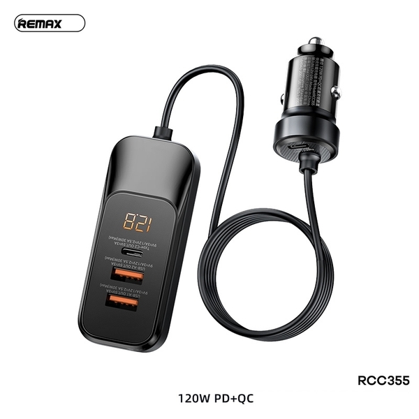 Cốc Sạc Nhanh 120W Xe Hơi Remax RCC355