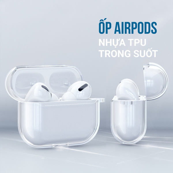 Bao đựng Airpod pro pro2 trong suốt
