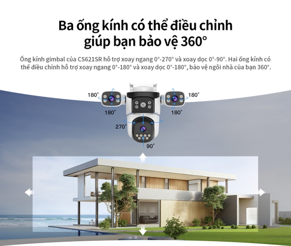 Camera Dùng Wifi Mắt VSTARCAM CS621SR-6MP TRỌNG PHÚ mobile