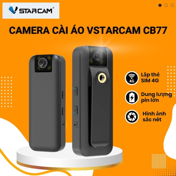 Camera Cài Áo SIM 4G VSTARCAM CB77