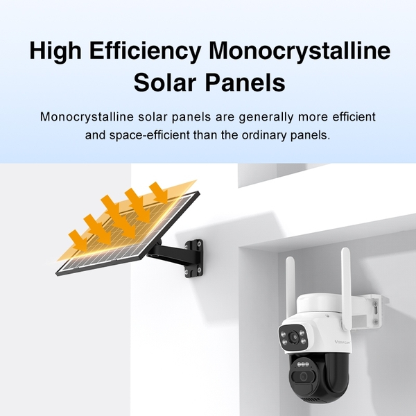 Camera Xài Sim 4G 2 Màn Hình Vstarcam BG622DR Năng Lượng Mặt Trời