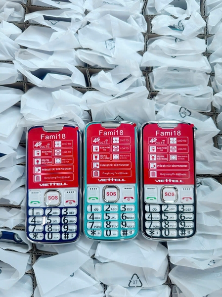 Điện thoại Viettell Fami 18 4G - Sóng 4G chuẩn