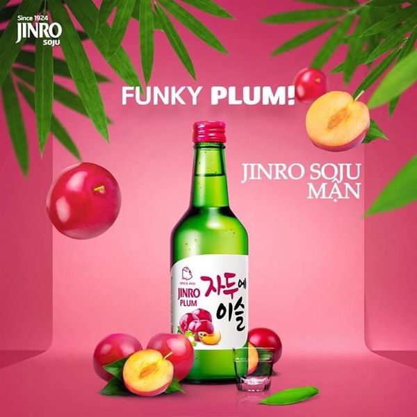 Rượu Soju Jinro Mận 360ml