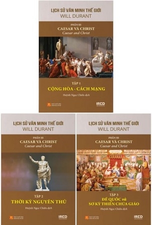 Bộ sách Lịch sử văn minh thế giới (Phần III) - Caesar và Christ - Will Durant (Tái bản 2024)