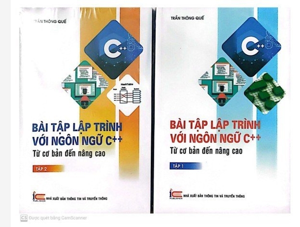 Combo 2 Cuốn Bài Tập Lập Trình Với Ngôn Ngữ C++ Từ Cơ Bản Đến Nâng Cao (Tập 1,2) - Trần Thông Quế