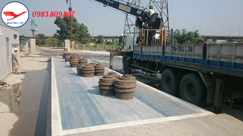 Lắp đặt trạm cân ô tô 18x3m-120 Tấn tại Kinh Môn-Hải Dương