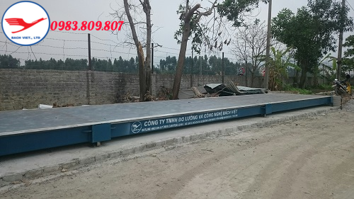 Lắp đặt trạm cân 18x3m-100 tấn tại Uông Bí-Quảng Ninh