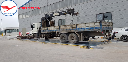 Trạm cân 18x3m-80 tấn lắp đặt tại Việt Yên-Bắc Giang