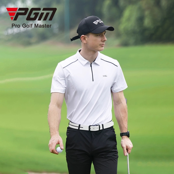 Áo Golf Nam Ngắn Tay - PGM Men Golf Shirt - YF574