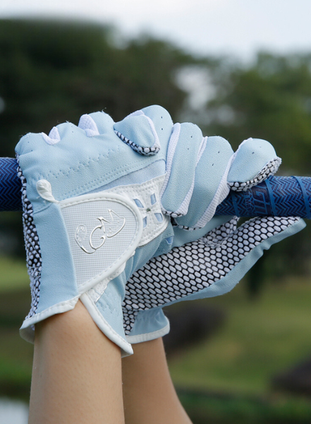 Găng Tay Golf Nữ Vải Sợi Co Dãn Chống Trượt - PGM Women's Cotton Golf Gloves - ST020
