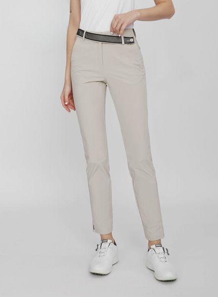 Quần dài Golf nữ viền đai đàn hồi - PGM Women's golf pants - KUZ145