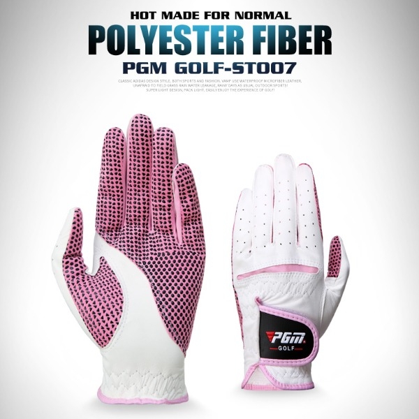 Găng Tay Golf Nữ Vải Sợi Cao Cấp Thoáng Khí - PGM Golf Lady Gloves - ST007