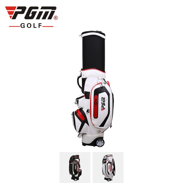 Túi Gậy Golf Da PU Fullset Nắp Cứng - PGM PU Leather Retractable Golf Bag - QB054