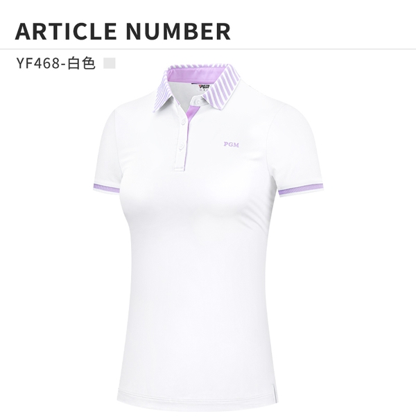 Áo Golf Nữ Ngắn Tay - PGM Women Golf Shirt - YF468