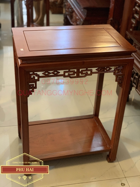 Đôn gỗ hình chữ nhật cao 80 x 40 x 60